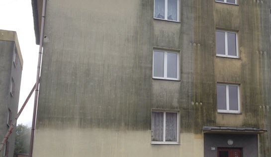 Čistenie a obnova zámkovej dlažby, fasád, soklov a striech