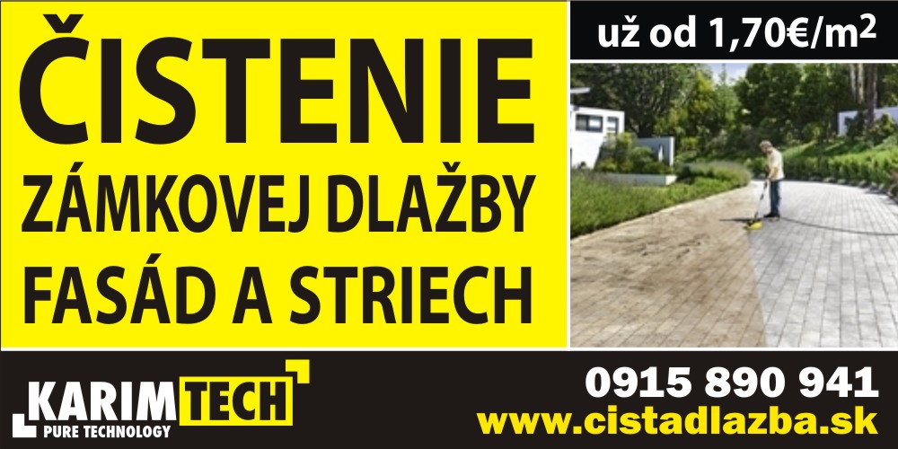 Čistenie a obnova zámkovej dlažby, fasád, soklov a striech